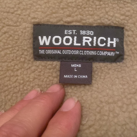 WoolRich fleece lined wool outside size large charcoal - Picture 2 of 3